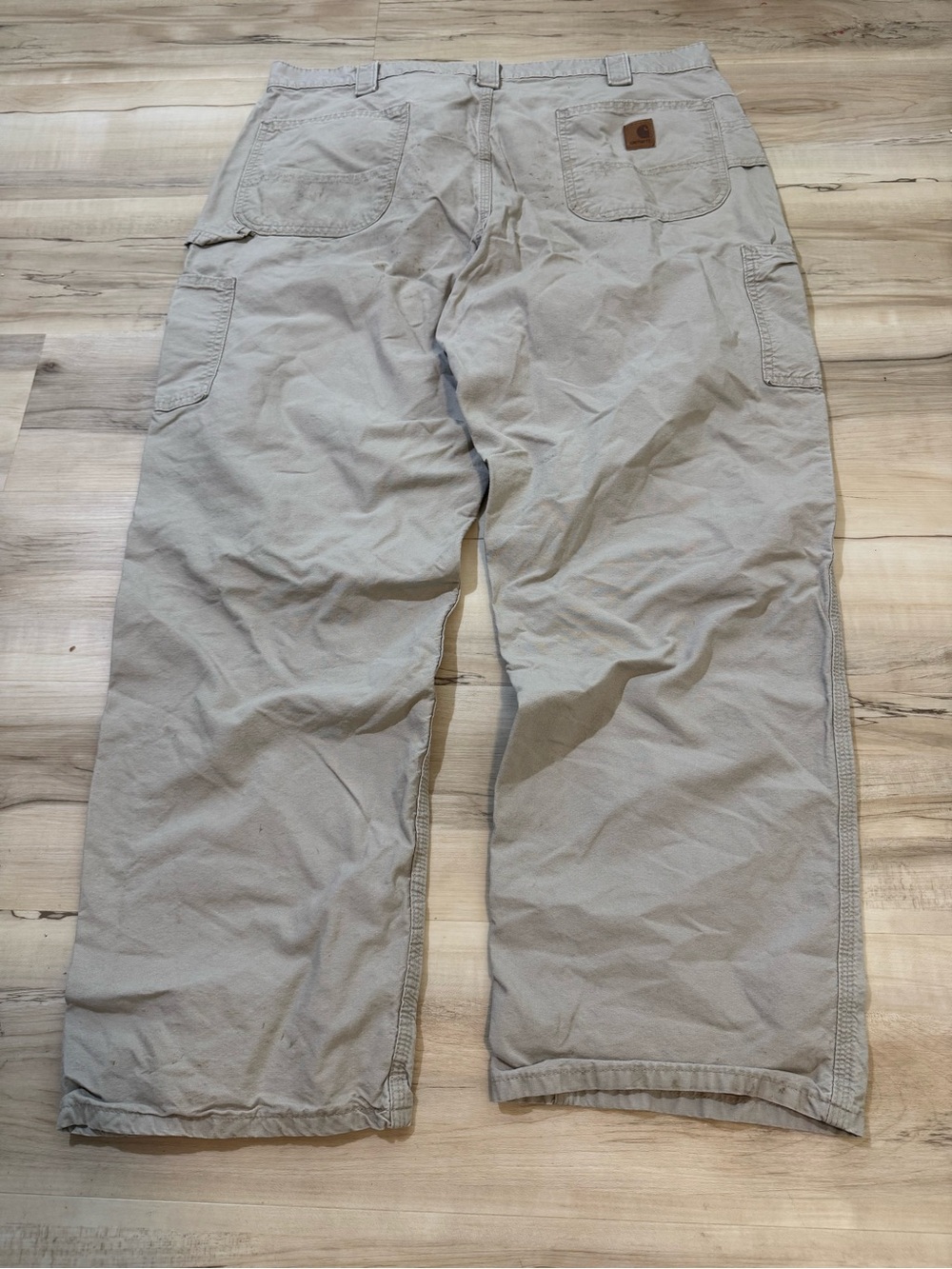 Vintage Carhartt Men’s Relaxed Fit Utility Pants in Light Gray